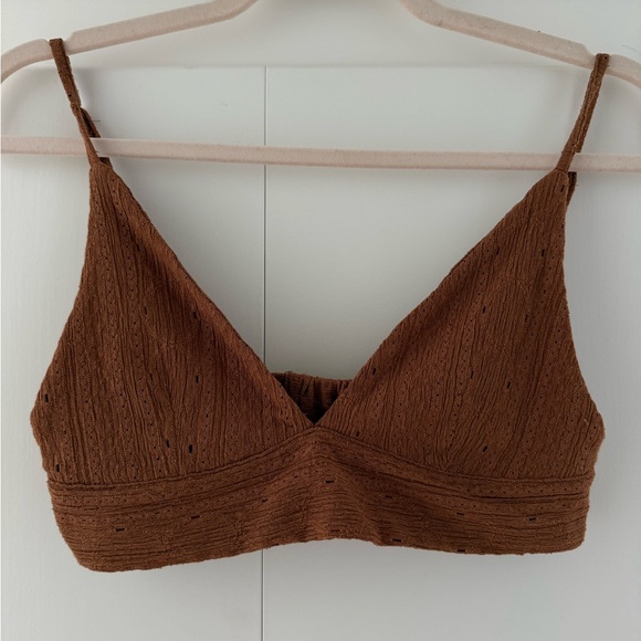 Zara Brown Ribbed Cardigan - Picture 3 of 4